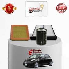 KIT TAGLIANDO 3 FILTRI PER NISSAN MICRA III 1.2 12V 59KW 80CV DAL 2003 ->