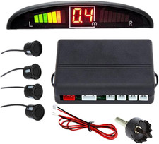 Zonetech Nuovo 4 Sensori di Parcheggio Display LED Auto Retromarcia Backup Sistema Radar