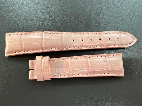 Pink leather strap 16mm for - leather,