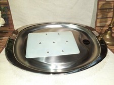  ALESSI VASSOIO OVALE PER ARROSTO CHIODATO CON TAPPETINO 