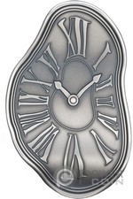 OROLOGIO FUSO Salvador Dalì Moneta Argento 2$ Niue 2024