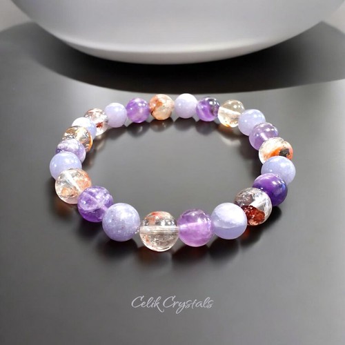 Bracciale lepidolite chevron - bracciale,