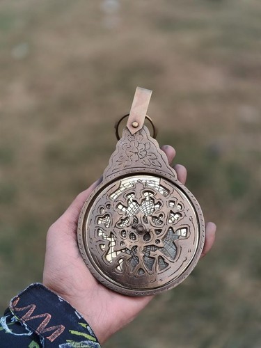 Antico astrolabio ottone - antico,