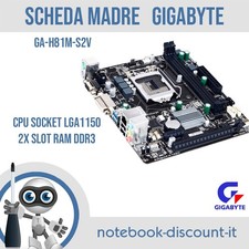 Scheda Madre GIGABYTE GA-H81M-S2V Mb Per PC DESKTOP  Cpu socket LGA1150.  DDR3