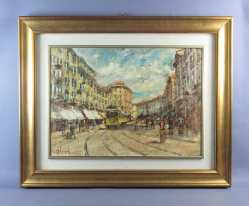 Quadro olio tela cargnel - olio, a.