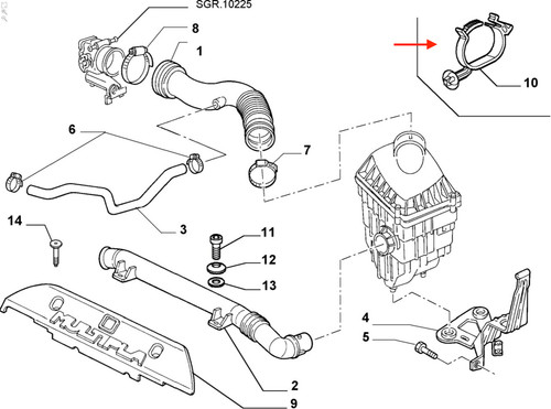 7741612 molletta fiat multipla - 7741612,