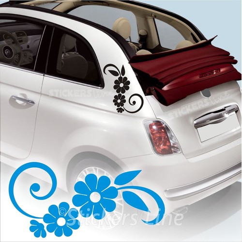 Adesivi fiori per auto - , casco