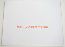 MCLAREN P1 A PARIGI BROCHURE