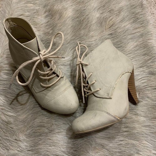 Stivaletti tacco taupe 6 - tg,