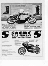 advertising Pubblicità-STIVALI TIESSE -EGLI VINCET MOTOSPORT '74-BOOTS VINTAGE