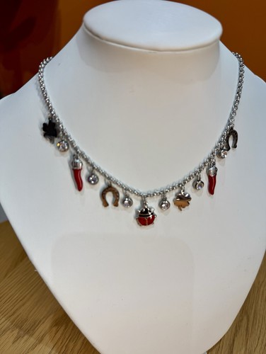 Girocollo donna argento rosso - donna, argento/rosso