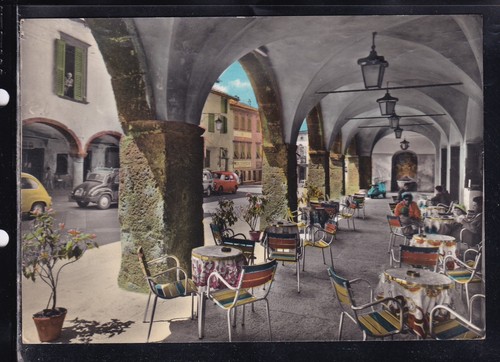 Cartolina clusone piazza - cartolina,