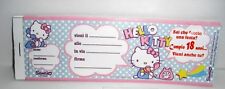 BIGLIETTI DI INVITO HELLO KITTY COMPLEANNO FESTA 18 ANNI