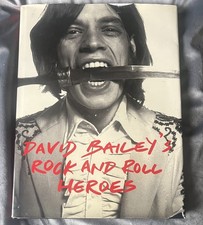 SIGNED! David Bailey Rock and Roll Heroes Rolling Stones Jagger Beatles Dylan HB