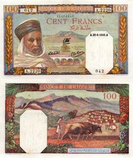 Algeria 100 Franchi 1945 Pick