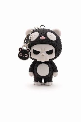Skull panda keychain - skull,