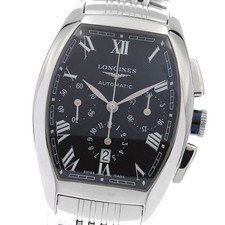 Orologio Uomo Longines Evidenza L2.156.4 Cronografo Automatico Quadrante Nero dal Giappone