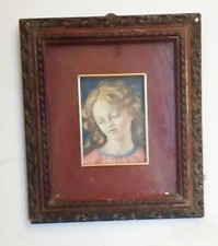 QUADRO DIPINTO 800 TESTA D'ANGELO ANDREA DEL VERROCCHIO