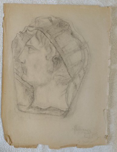 Vecchio disegno dal - vero, a
