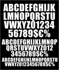 Kit 117 x scritte adesive