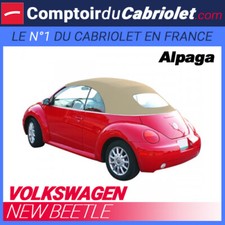 Capote Volkswagen New Beetle cabriolet électrique - Alpaga Sonnenland A5 Crême