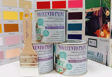Pittura Opaca Shabby Novecento Paint per Mobili Pareti Vetro Gesso 500 ml