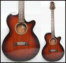 TAKAMINE PT-106 Vuolin Sunburst Chitarra elettrica acustica, Made in Japan, con HC