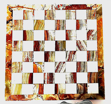 Scacchiera marmo rosso e - in,
