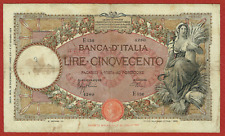 BANCA D'ITALIA 22. 12. 500 LIRE 1937 (PICK#51d.1) ottime condizioni