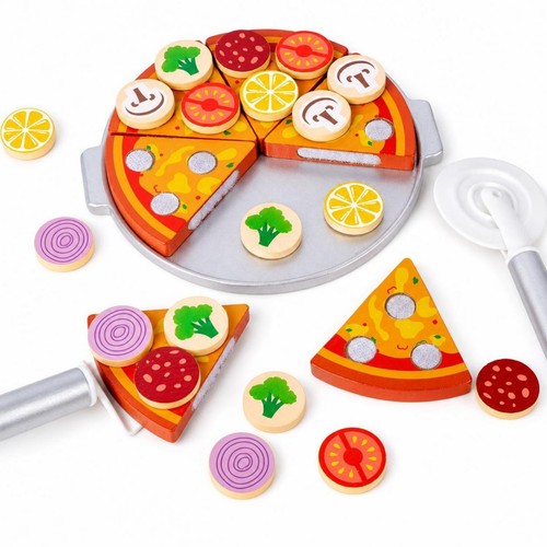 Set pizza legno educativo - set,