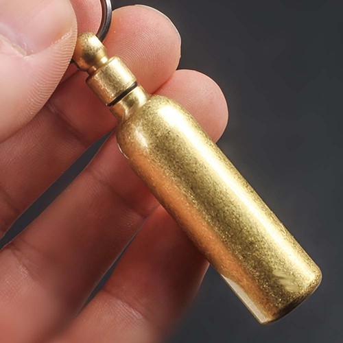 1pc brass oil fuel canister - brass,