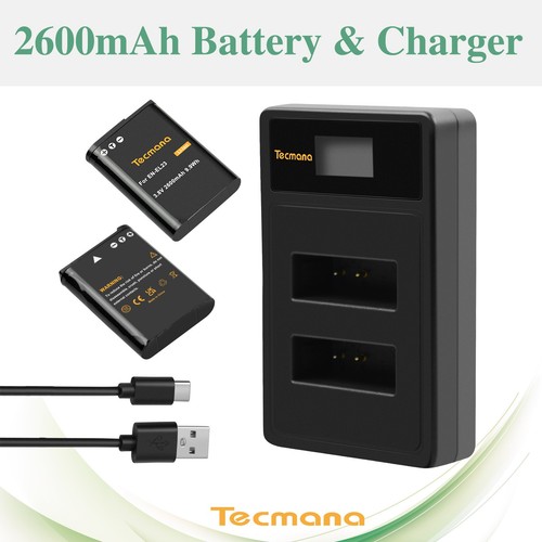 Batteria 2600mah per nikon - 2x,