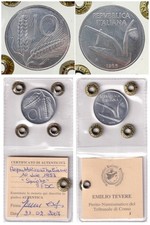 REPUBBLICA ITALIANA 10 lire 1953 FDC PERIZIATA