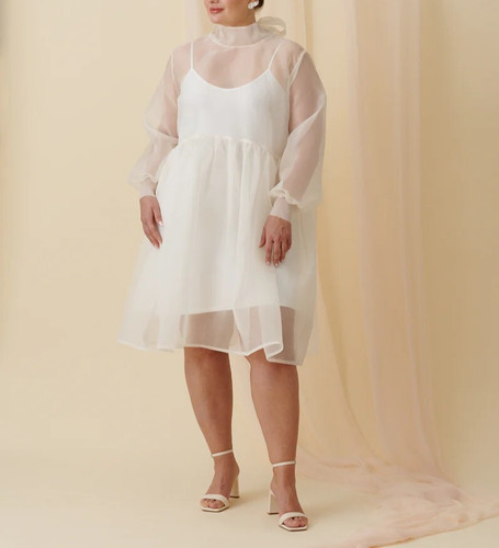 Bianco puro organza - puro, alto