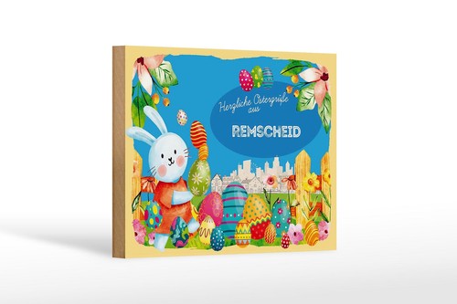Targa legno pasqua auguri - targa,