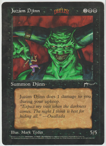 Mtg 1996 juzam djinn - mtg,