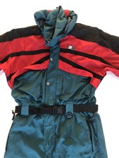 Tuta da sci uomo Boulder Gear verde tutto in uno taglia vita 34/36". # 333