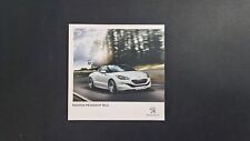 PEUGEOT RCZ BROCHURE CATALOGO DEPLIANT