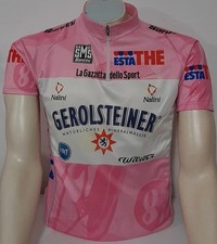 Maglia Rosa Santini giro d'italia 2004 Olaf Pollack Gerolsteiner tour vuelta