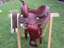 NUOVA sella western in pelle