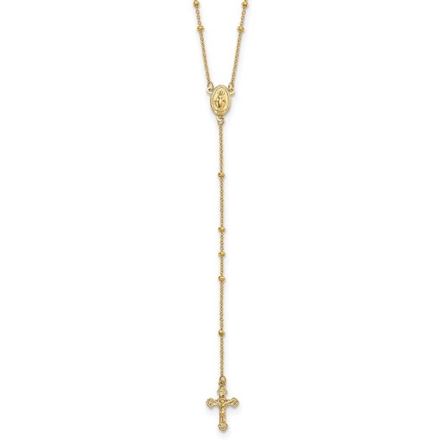 Collana rosario perline oro