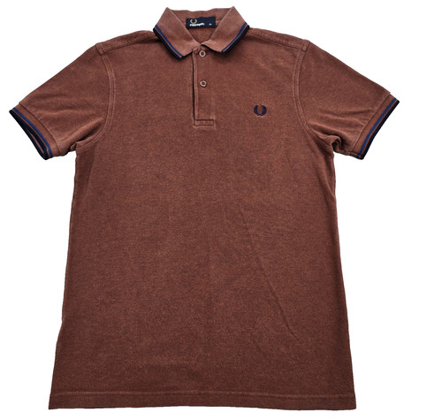 Polo fred perry ruggine manica - polo,