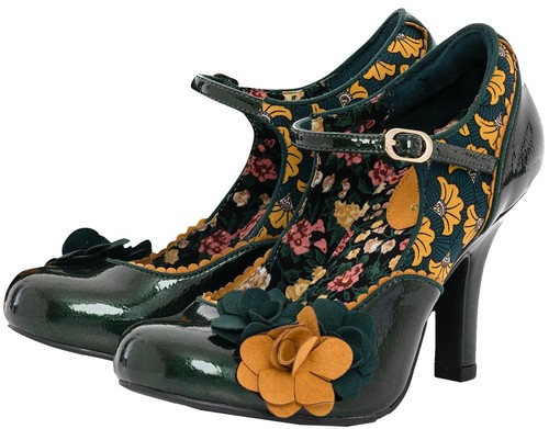 Ruby shoo quinn floral - ruby, "quinn