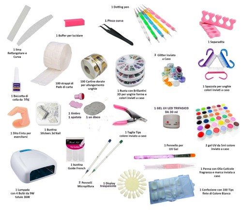 Kit ricostruzione unghie - kit,