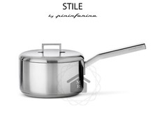 MEPRA CASSERUOLA 1 MANICO CON COPERCHIO ACCIAIO INOX STILE BY PININFARINA