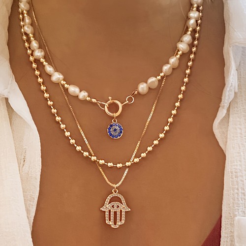 Collana perle moda lega - perle,