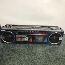 SHARP WQ-562(BK) Registratore a doppia cassetta stereo AM/FM - Nero