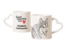 Tazza Alaskan Malamute Con Cane Buongiorno Cuore Art-Dog