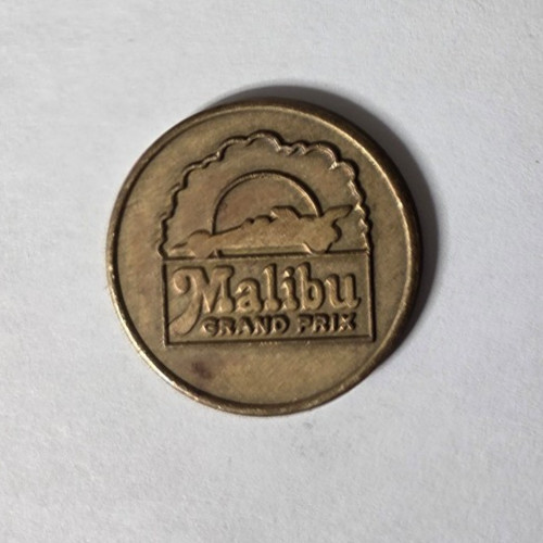 Gettone gioco arcade malibu - gettone,