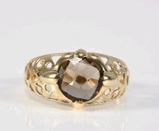 Anello 9ct Oro Giallo Con un
